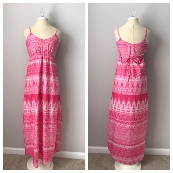 charlie jade Dresses & Skirts - Charlie Jade Maxi Dress Pink Sleeveless XS